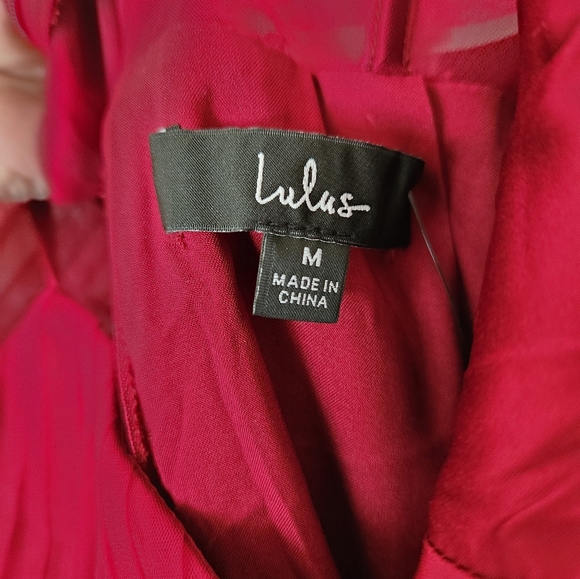Lulus NWT Red Dress M - Picture 5 of 5